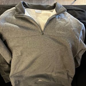 Large men’s grey Columbia quarter zip (hardly worn)